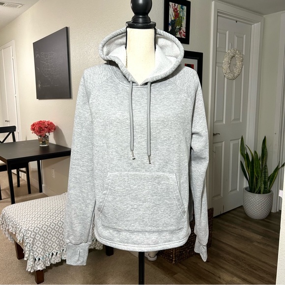 BEBE SPORT Sequin Stripe Sparkly Hoodie Heather Sz L - Picture 2 of 16